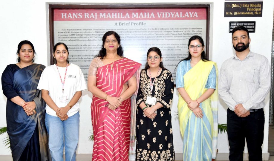 HMV M.Voc (Web Tech. and MM) Students Excel in University Results