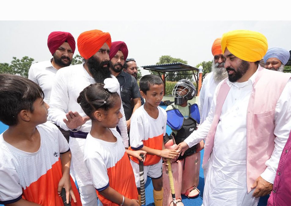 CM Bhagwant Mann gives Jalandhar a Sporting Boost with New Astroturf Hockey Facility
