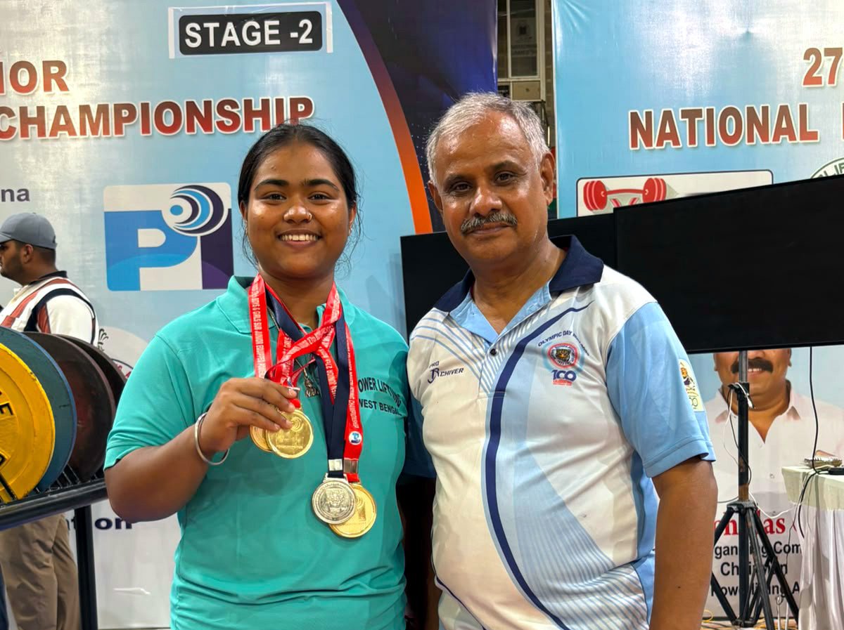 CT University Powerlifter Sneha Creates National Record Wins Overall Gold with three Golds and one Silver
